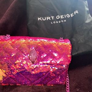 PINK SEQUIN KURT GEIGER BAG